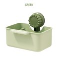 thumbnail image 1 of Suction Cup Kitchen Storage Basket, Multifunctional Wall Mounted Sponge Organizer, Non-Perforated Cloth Holder, Kitchen Sink Organizer, Kitchen Storage, White/Orange/Beige, 1 of 5