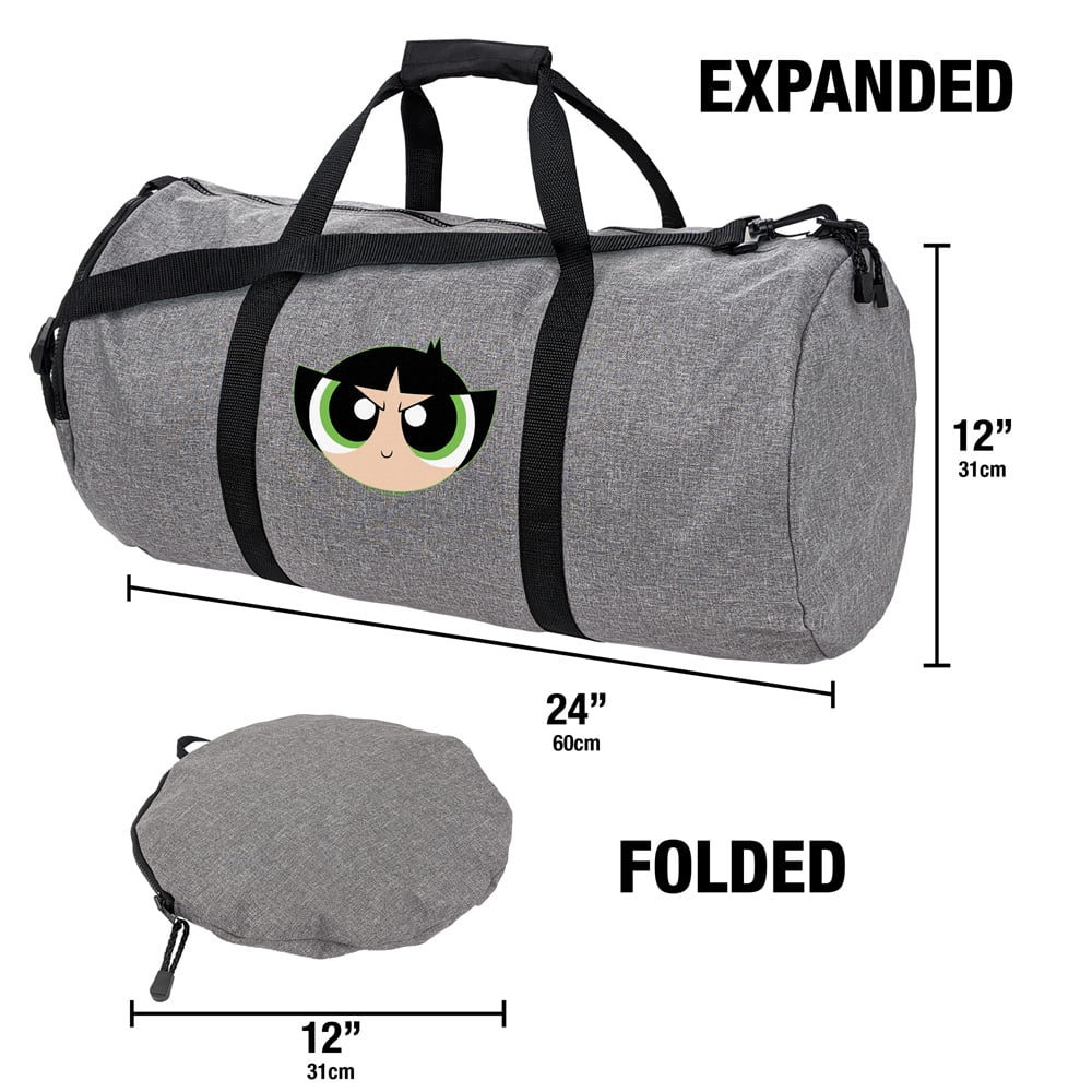 The Powerpuff Girls Buttercup Head Lightweight Duffel Bag for Sports and Gym Packable for Travel