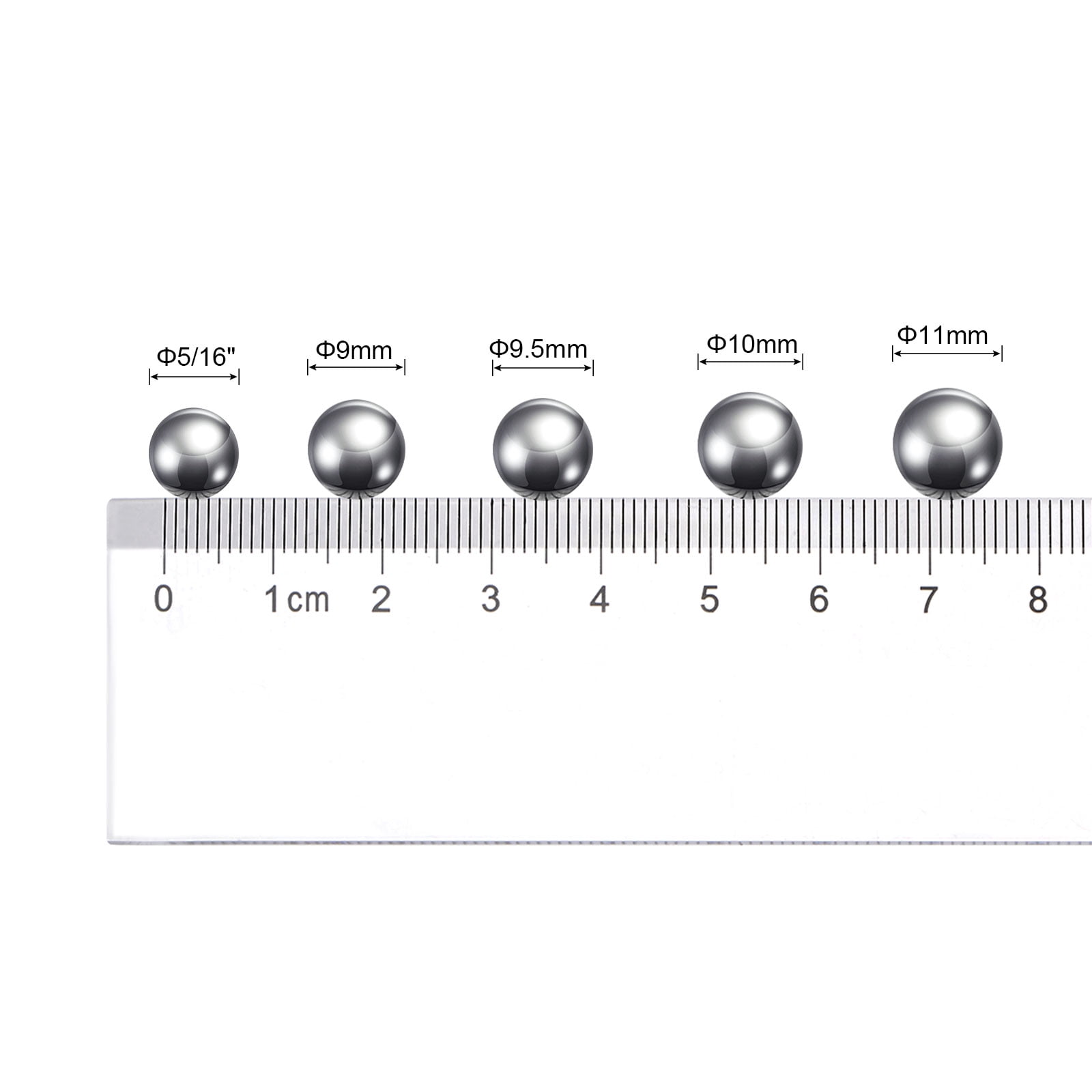 Unique Bargains Durable Carbon Steel Bearing Balls for Various Applications 10mm 100Pcs