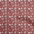 thumbnail image 1 of oneOone Polyester Spandex Maroon Fabric Autumn Sewing Craft Projects Fabric Prints By Yard 56 Inch Wide, 1 of 4