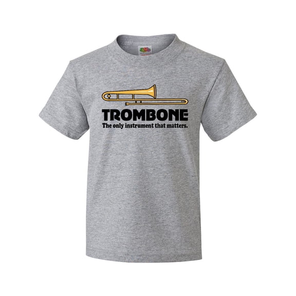 Inktastic Trombone Music Joke Band Youth T-Shirt