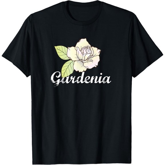Cute Gardenia Flower Shirt, Gardening Gift, Garden T Shirt men and women can wear, black, white, gifts