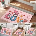 thumbnail image 5 of Entryway Rug 2'x3', Valentine's Day Small Rug for Kitchen Bathroom Door Mat Indoor Entrance, Colorful Love Gnomes Modern Romantic Non-Slip Area Rugs Floor Mats Carpet Front Door Rugs, 5 of 8