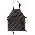 thumbnail image 1 of Lattice Apron, Simple Graphic Composition with Thin Stripes Forming Zig Zag Shapes, Unisex Kitchen Bib with Adjustable Neck for Cooking Gardening, Adult Size, Charcoal Grey Eggshell, by Ambesonne, 1 of 4