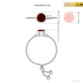 thumbnail image 4 of ANGARA Natural Bezel-Set Round Ruby Solitaire Bolo Ring in 14K White Gold for Women (Size-5mm) | July Birthstone, Birthday, Anniversary, Jewelry Gift for Women | Natural Ruby Ring, 4 of 9