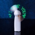 thumbnail image 4 of Ventilador portátil mini de mano Chicmine con luz LED y diseño romántico de amor, ideal para el verano., 4 of 8