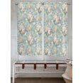 thumbnail image 6 of Living Room Curtains 72 Inches length, Blue Flowers Window Treatment Curtain Drapes, Romantic Farmhouse Botanical Floral Leaves Light Filtering Drapes for Bedroom Laundry Room, 52"x72", 2 Panels, 6 of 7