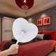 thumbnail image 3 of 12pcs Heart Shape Paper Fan Handheld Folding Fans for Wedding Festival Party Favors, 3 of 4