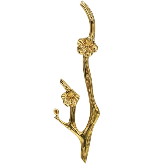 Worgeous Cabinet Knob Flower Branch Shaped Dresser Knob Bedroom Decorative Drawer Knob Ornament
