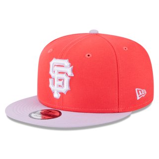 New Era Cardinal San Francisco Giants 50th Anniversary Air Force Blue Undervisor 59FIFTY Fitted Hat