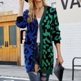 thumbnail image 2 of Patlollav Womens Medium Long Coat New Long Sleeve Sweater Knitted Cardigan Coat, 2 of 6