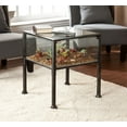 thumbnail image 4 of Southern Enterprises 24" Black and Clear Contemporary Display Square End Table, 4 of 5