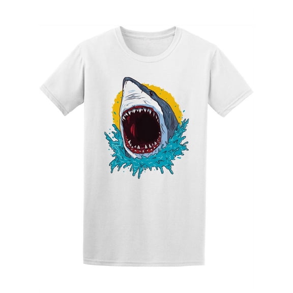 Shark Attack Drawing Men's Tee - Image by Shutterstock