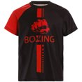 thumbnail image 1 of Hansber T-shirts de Boxe pour Garçons Enfants Basketball Football Uniforme d'Entraînement Sportif Rouge 6, 1 of 7