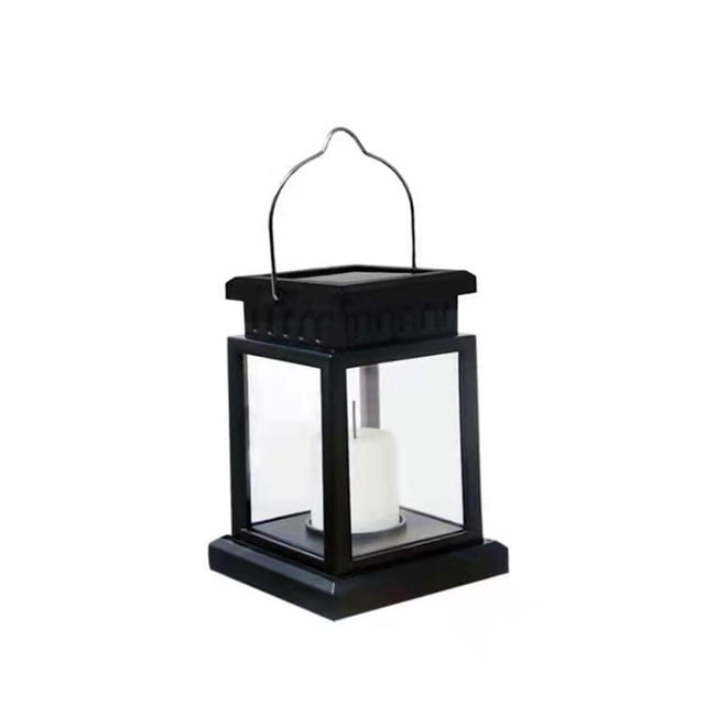 Vintage Style Solar Powered Lantern Solar Garden Light with Vivid Fire,Decorative Lanterns (Set of 1)