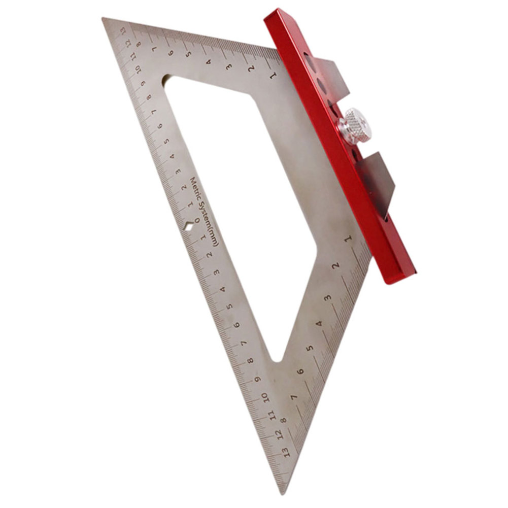 Angle Gauge Marking Ruler, Stainless Steel Triangle Ruler, Carpenter