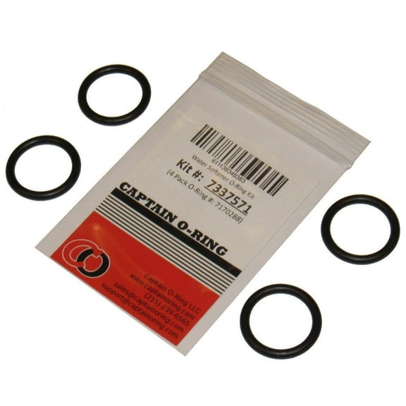 Water Softener O-Ring Seal Kit, 4-pack Part: 7337571, 7170288, STD302213, WS03X10025