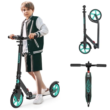 Condition photo showing Good Condition for upgo kick scooter for ages 6+  kids  teens & adults  240 lb max load  foldable  8-inch wheels aquas