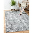 thumbnail image 6 of Unique Loom Abstract Modern Area Rugs, Gray, 6 of 6