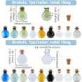 thumbnail image 2 of Paquete de 18 botellas de poción en 9 colores, con tapones de corcho redondos y hexagonales, para deseos, manualidades, bodas, cumpleaños, fiestas, 2 of 6
