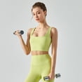 thumbnail image 3 of Sujetador deportivo para mujer, cuello sexy, espalda hermosa, ligero, alta elasticidad, traje de yoga agradable para la piel, chaleco para mujer, 3 of 5