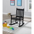 thumbnail image 4 of Coaster Home Furnishings Slat Back Black Youth Rocking Chair, 4 of 4