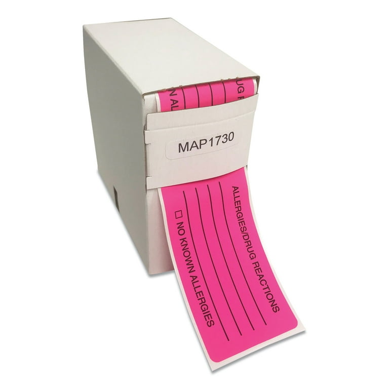 Tabbies ALLERY/DRUG REACTIONS Alert Labels - 3 1/4 Tabbies ALLERY/DRUG REACTIONS Alert Labels - 3 1/4