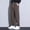 Brown Athletic Pants for Men, variant on Men's Baggy Pants Tie Front Drawstring Waist Corduroy Pants Casual Loose Straight Leg Pants Trousers Gray 4