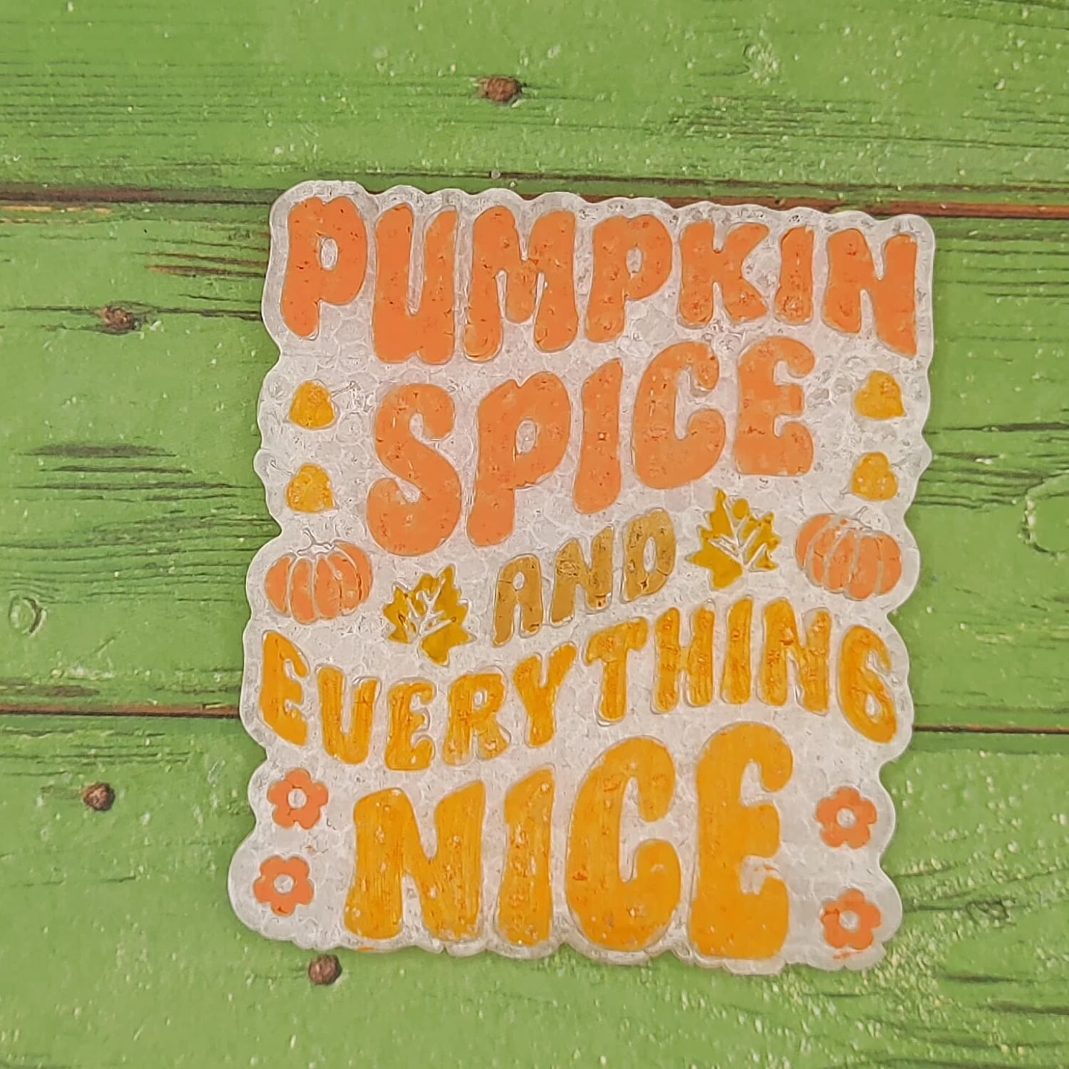 Pumpkin Spice Silicone freshie Mold