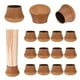 thumbnail image 1 of Uxcell 16-Pack Protectores de Piso para Patas de Silla, Copas de Silicona Redondas de 1.37"-1.75", 1 of 1