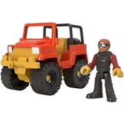 Fisher-Price Imaginext Off-Road Racer, Push-Along Vehicle and Character Figure Set for Preschool Kids Ages 3-8 Years