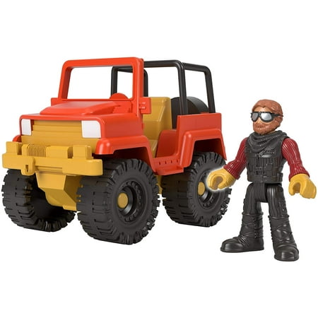 Fisher-Price Imaginext Off-Road Racer, Push-Along Vehicle and Character Figure Set for Preschool Kids Ages 3-8 Years