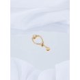 thumbnail image 3 of 1 pieza de cadena de perlas de plástico de latón, anillos ajustables, anillos circulares dorados, accesorio de joyería, 3 of 3