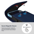 thumbnail image 3 of Funda para teléfono ACCKUO con clip para cinturón, cierre magnético en L, azul, 3 of 7