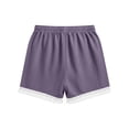 thumbnail image 5 of ShiShine Summer Linen Shorts for Women Elastic Waist Drawstring Casual Crochet Lace Hem Beach Pants with Pockets, 5 of 8