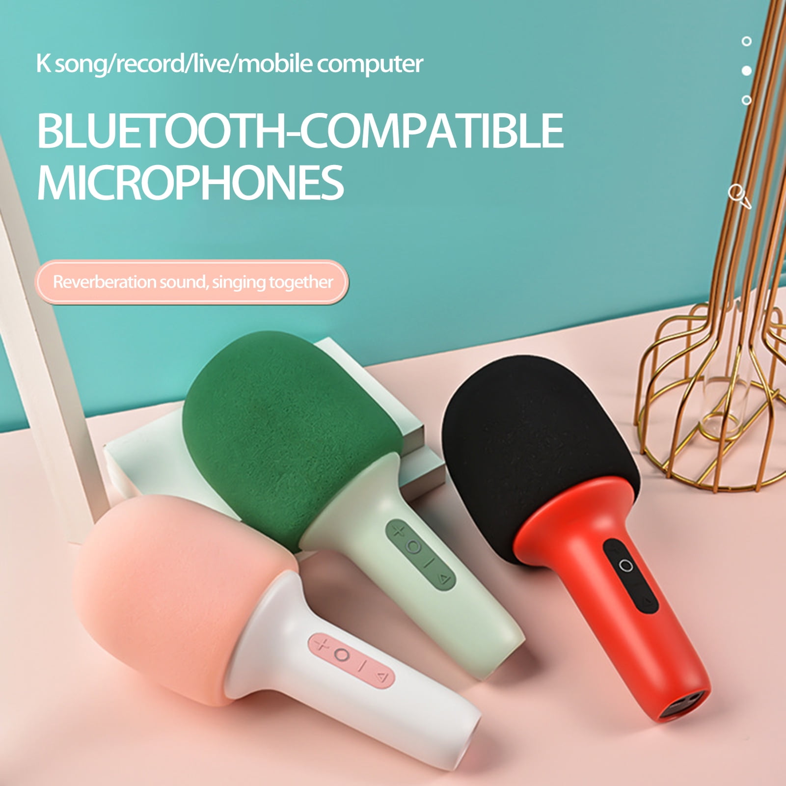 Kripyery Wireless Microphone Singing Supplies Wacky Sound Effects