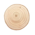 thumbnail image 3 of Rebanadas redondas de madera natural sin terminar, agujeros pretaladrados, círculos de madera, adornos navideños para bodas, discos con cuerda 50 Piezas sidaley  HA2347-00B, 3 of 6