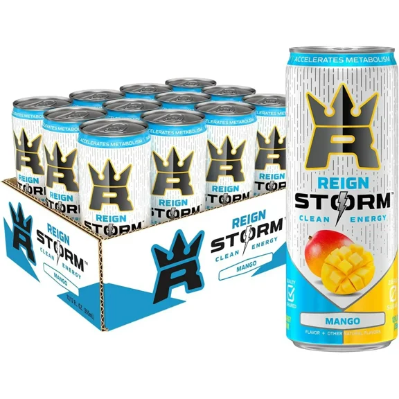 Reign Storm Clean Energy Mango Cans, 12 Oz Can