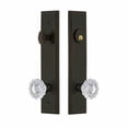 thumbnail image 5 of Grandeur Carr  Tall Plate Single Cylinder One Piece Knobset with Versailles Knob, 5 of 6