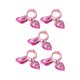 thumbnail image 1 of INSPIRAR CHIC 5 Pcs Bufandas para Mujeres Cuadradas Ligeras de Rayas Retro Kerchief Neckerchief 5pcs-50x50cm Rosa Fucsia, 1 of 4