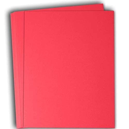 Hamilco Colored Cardstock Paper 11" x 17" Bubble Gum Pink Color Card Stock Paper 50 Pack