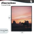 thumbnail image 4 of Stupell Industries Rustic Lodge Desert Cowgirl at Sunset Black Framed Giclee Art, 11 x 14, by A Barefoot Stylist, 4 of 8