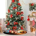 thumbnail image 4 of FMSHPON Baseball Football Fire Xmas Christmas Tree Skirt Stand Mat for Holiday Party Decoration Indoor Outdoor 48 inches, 4 of 6