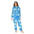 thumbnail image 2 of FORMRS Onesies Pajama for Adults Unisex Hoodie Winter Jumpsuit One Piece Sleepwear, Sizes S-2XL, Blue Bears, 2 of 7