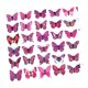 thumbnail image 3 of 200 pegatinas de mariposas para pared, calcomanías de mariposas rústicas hechas a mano. Violeta, 3 of 9