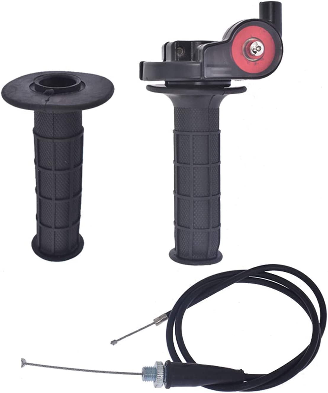 7/8in Handle Grips Cable Set Motorcycle Twist Throttle - Foto 6