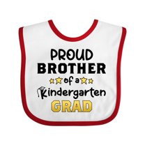 Inktastic Proud Brother of a Kindergarten Grad Boys Baby Bib