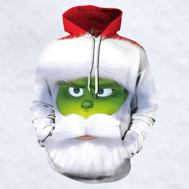 Ropa de otoño para hombre, sudaderas con capucha con gráficos de Anime, sudaderas con estampado de monstruo de Navidad en 3D, jersey para hombre, ropa informal estilo Hip Hop, Tops