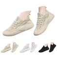 thumbnail image 5 of NOKIO S𝗅ip On Casual Sneakers for Women Lightweight Fashion Walking Shoes Elastic Knit Sport Shoes Comfortable Soft Sole Runnig Shoes Breathable Wide Width Athlet𝗂c Shoes, 5 of 7
