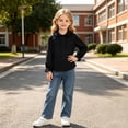 thumbnail image 4 of Posijego Girls Dress Shirts Ruffled Button down Long Sleeve Shirts School Uniform Tops Collared Formal Shirts 2-13 Years, 4 of 9